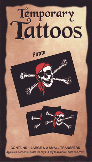 Pirate Temporary Tattoo